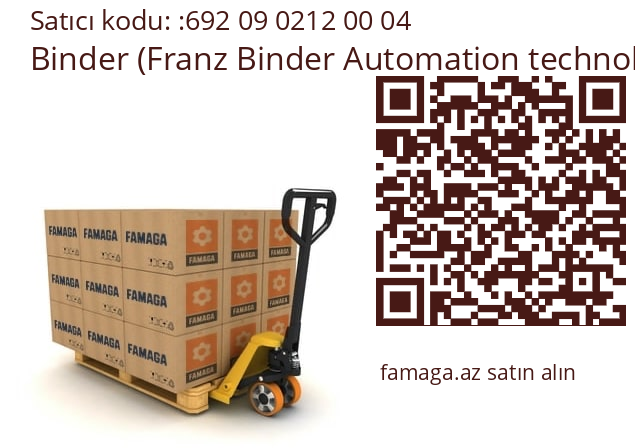   Binder (Franz Binder Automation technology / Connectors) 692 09 0212 00 04