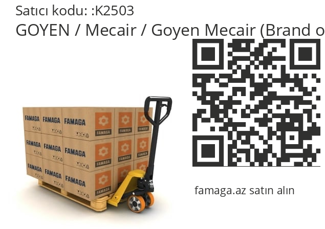   GOYEN / Mecair / Goyen Mecair (Brand of Pentair) K2503