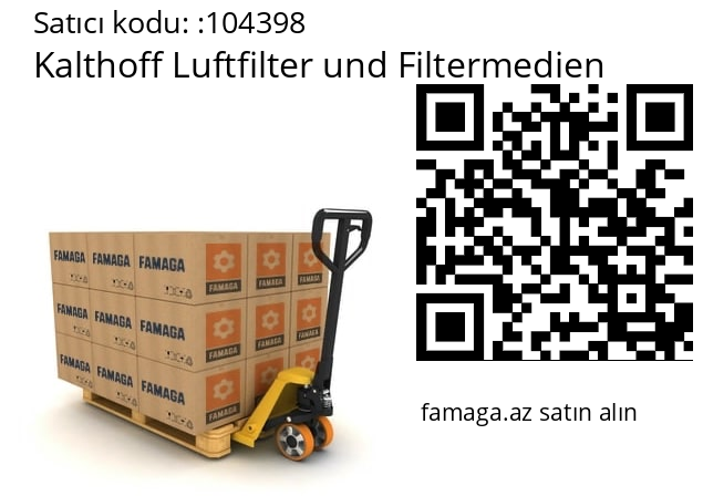   Kalthoff Luftfilter und Filtermedien 104398