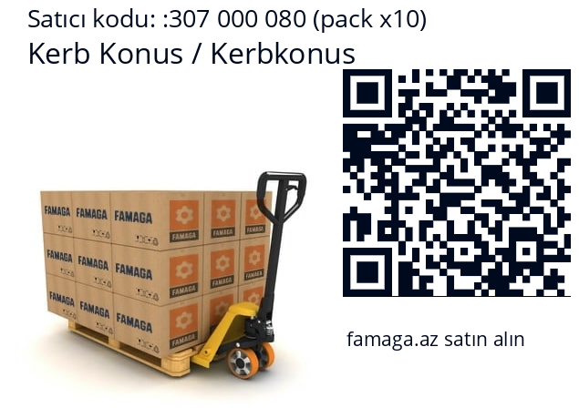  Kerb Konus / Kerbkonus 307 000 080 (pack x10)
