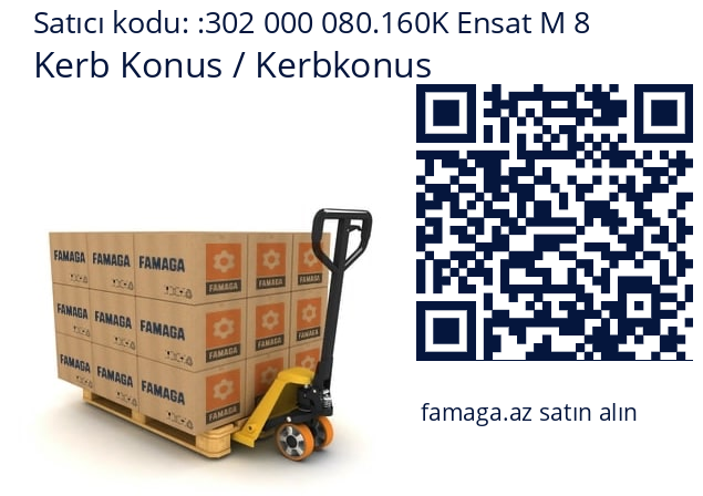   Kerb Konus / Kerbkonus 302 000 080.160K Ensat M 8