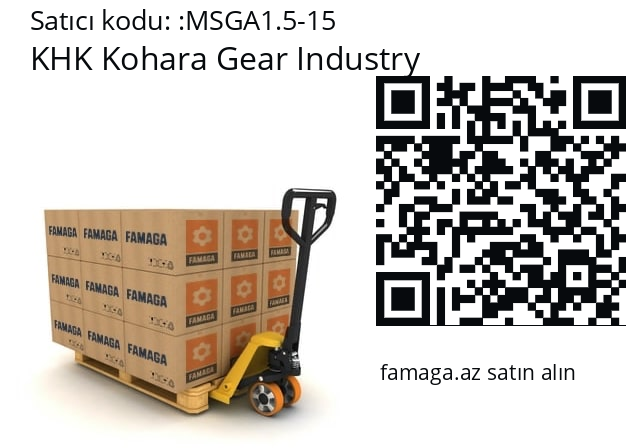   KHK Kohara Gear Industry MSGA1.5-15