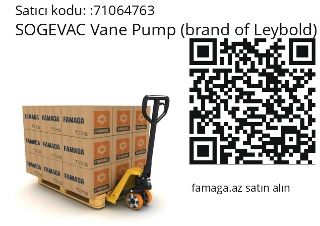   SOGEVAC Vane Pump (brand of Leybold) 71064763